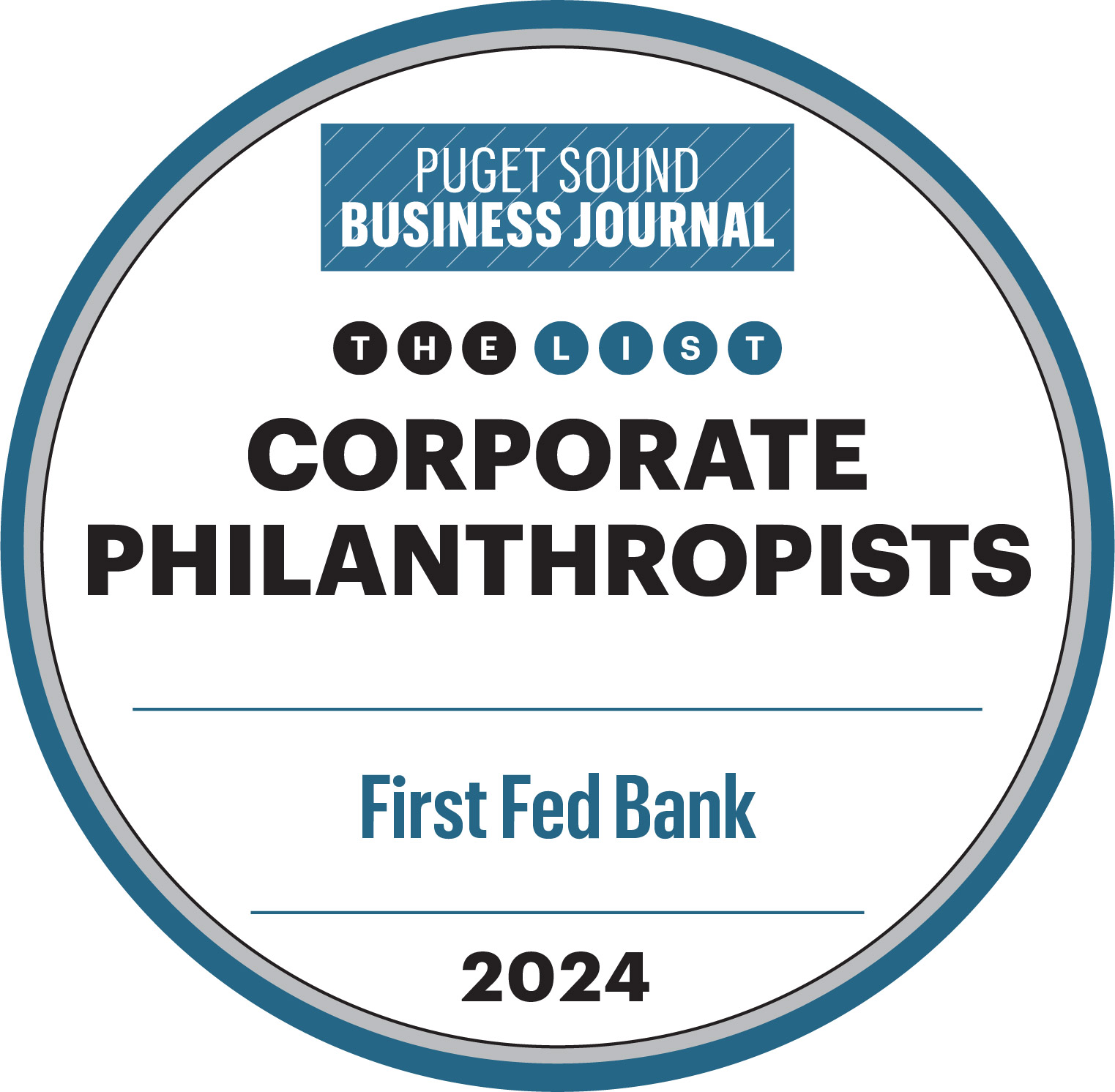 PSBJ 2024 Corporate Philanthropist Award Badge