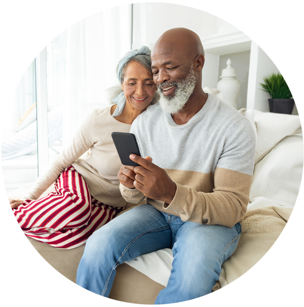 Couple Looking at Phone
