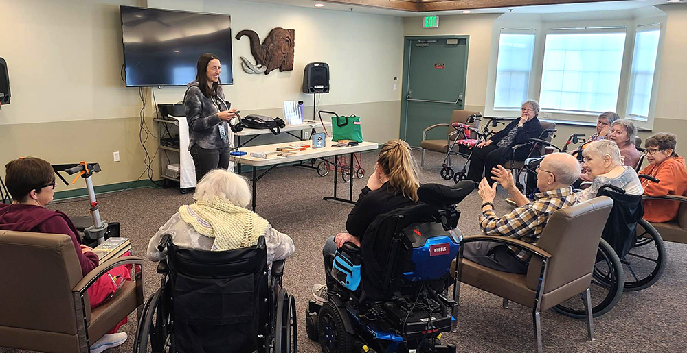 Library Outreach Day at Sherwood Assisted Living