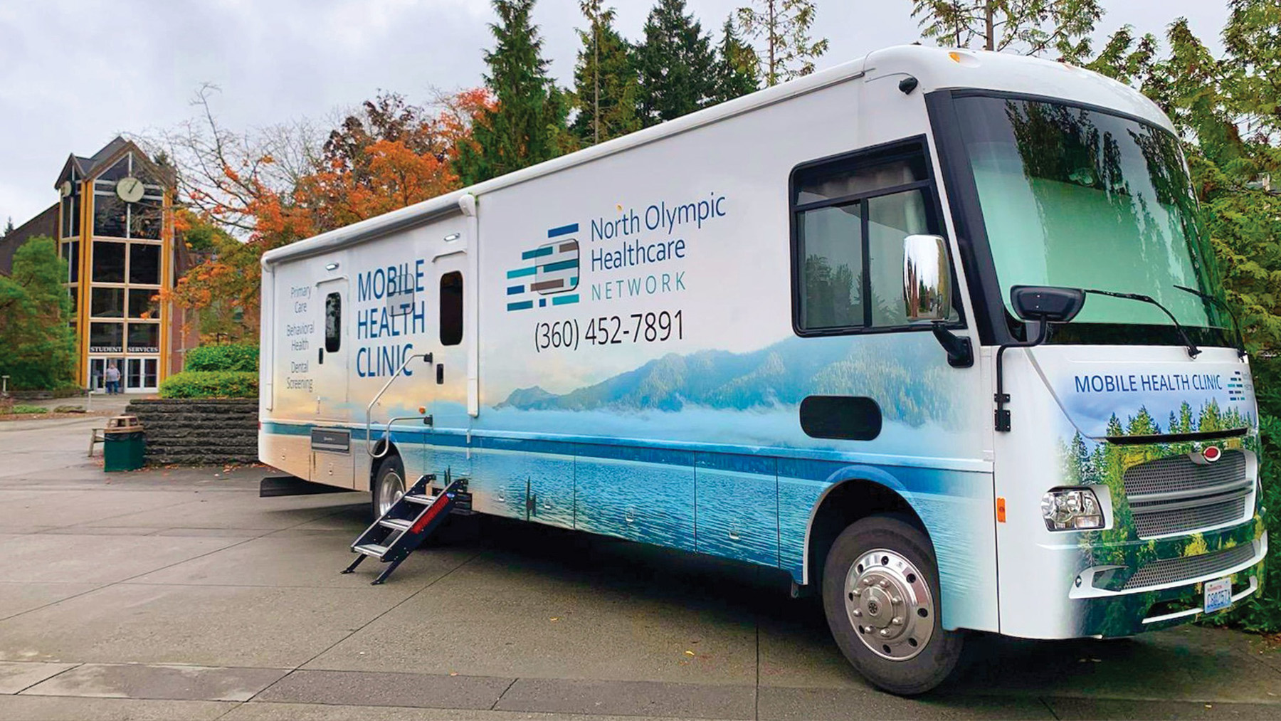 NOHN mobile van at Peninsula College