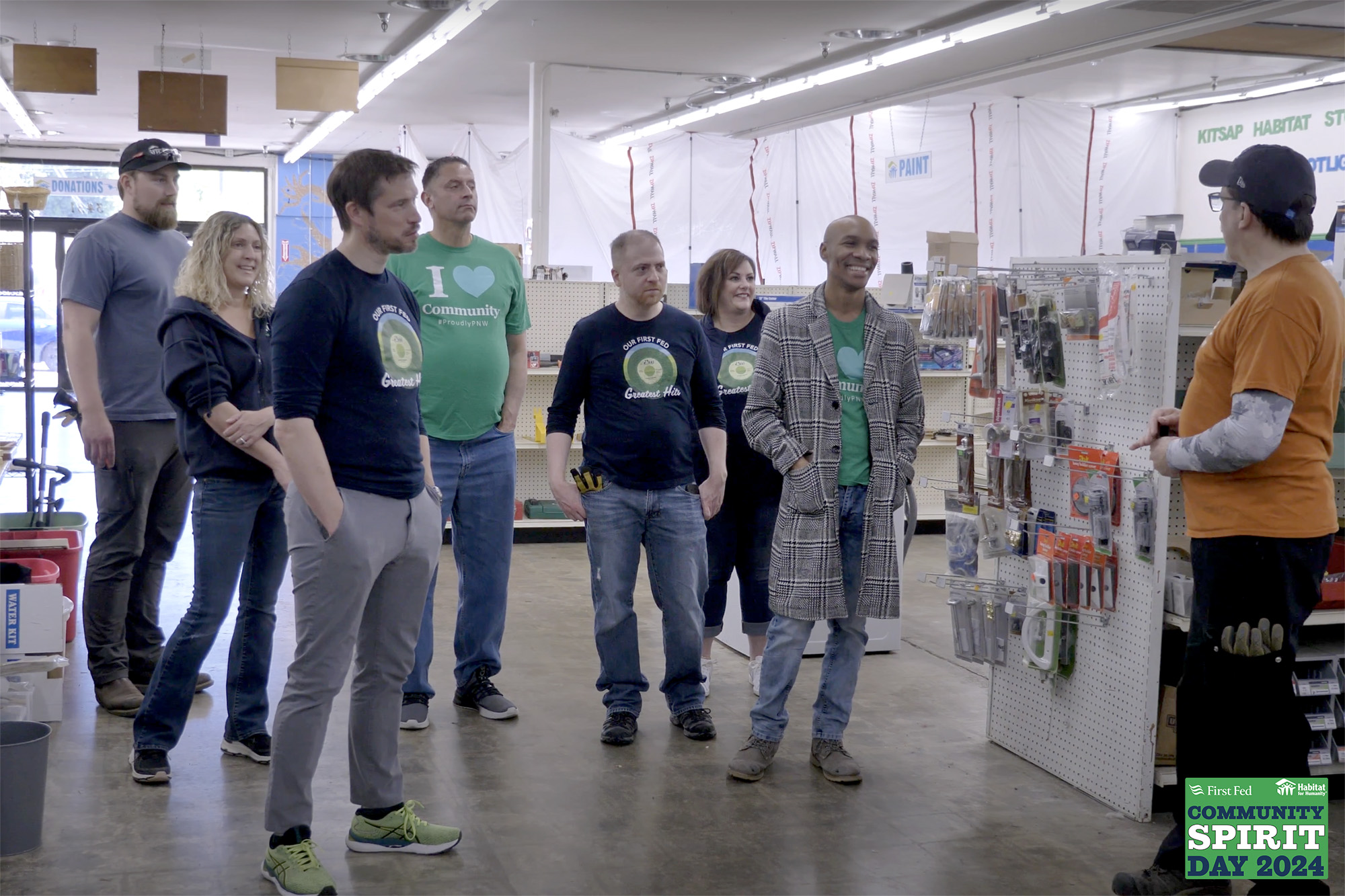 First Fed volunteers at Kitsap Habitat Store