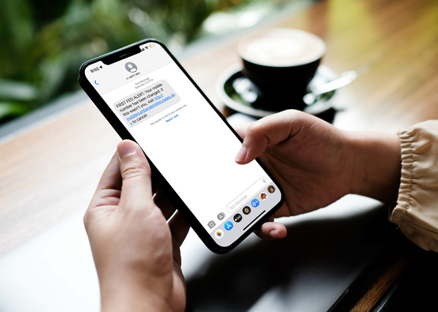 Scam Text on Phone