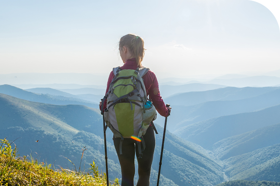 Woman Looking at a Vista